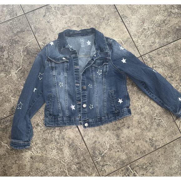 Girls Denim Jacket, Stars One Nation Size 14/16 - Picture 2 of 5